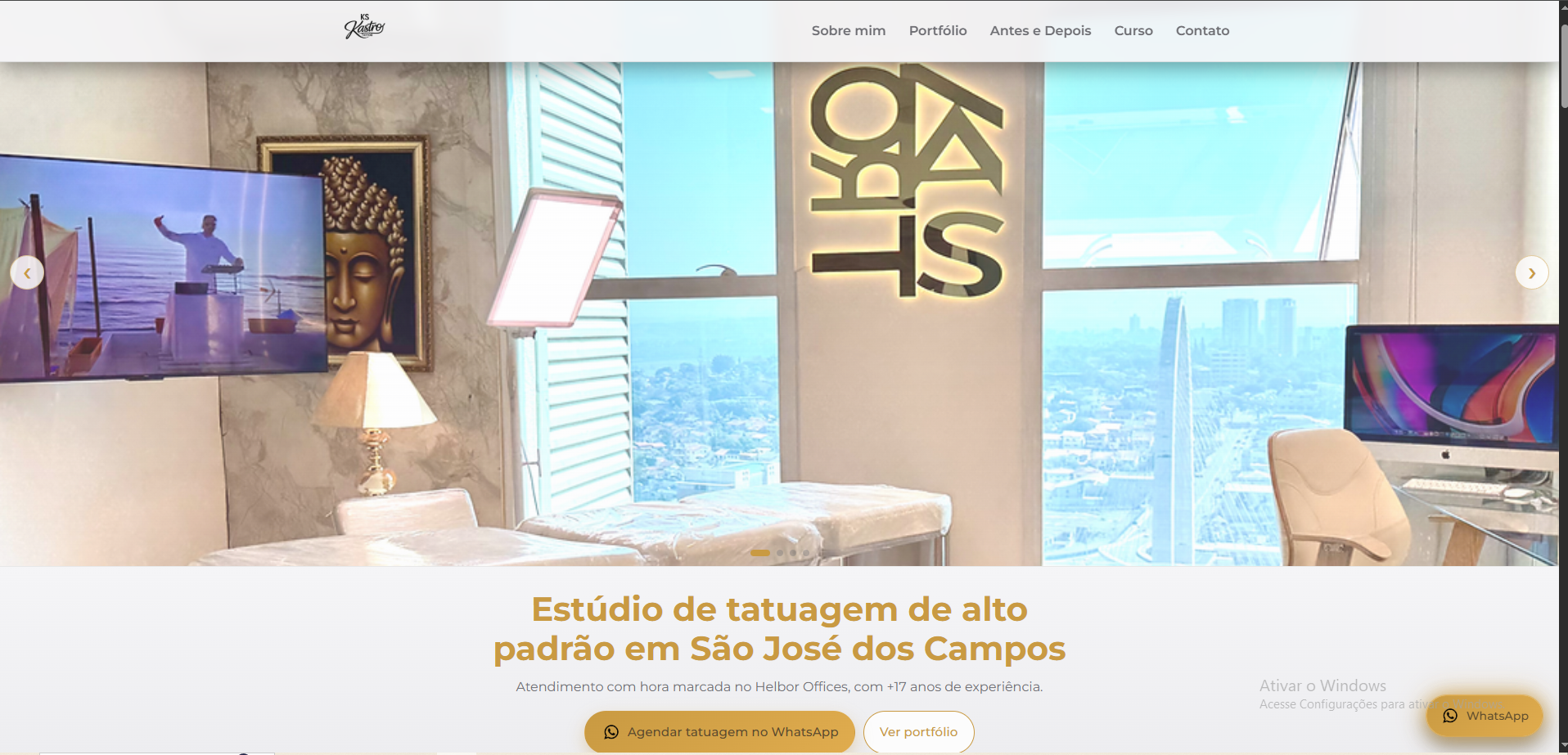 Site KSKastro – marca pessoal